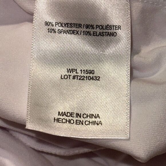 *New* 32 Degrees Cool White Scoop Neck Jersey Knit Short Sleeve Tee Ladies Large - Picture 5 of 8